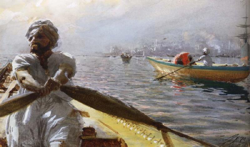 Anders Zorn Kaikroddare oil painting picture